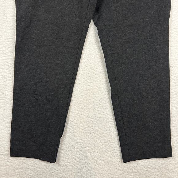 J Jill Womens Size L Ponte Slim Leg Pull On Pants Casual Classic Dress Dark Gray - Picture 3 of 10